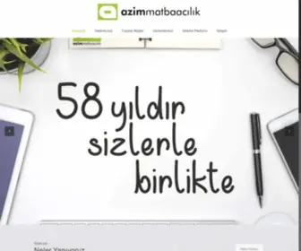 Azimmatbaacilik.com(Azim Matbaacılık) Screenshot