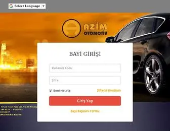 Azimotoburada.com(AZİM OTOMOTİV İTH) Screenshot