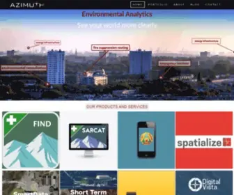 Azimuth1.com(Geospatial Analytics) Screenshot