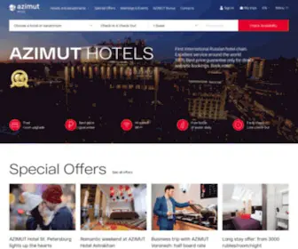 Azimuthotels.ru(AZIMUT Hotels гостиницы Петербурга и отели Санкт) Screenshot