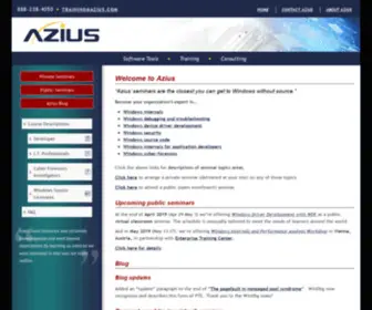 Azius.com(Windows Developer and Support Training by AZIUS) Screenshot