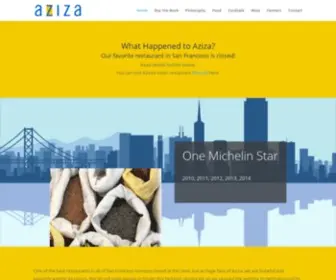 Aziza-SF.com(Aziza Restaurant in San Francisco) Screenshot