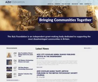 AzizFoundation.org.uk(Aziz Foundation) Screenshot