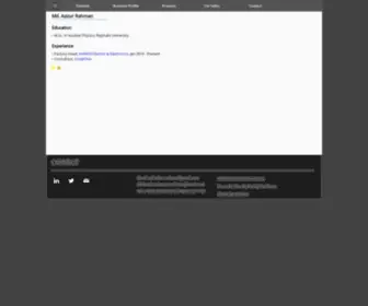 Azizur-Rahman.com(Azizur Rahman) Screenshot