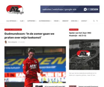 Azjeugd.nl(Al 21 jaar het laatste AZ nieuws online) Screenshot