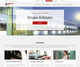 Azkoyen.com(Grupo Azkoyen) Screenshot