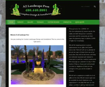 Azlandscapepros.com(Landscape & Pergola Contractor) Screenshot