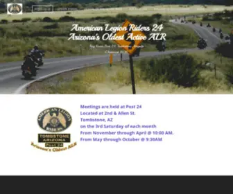 Azlegionriders.org(Main page) Screenshot