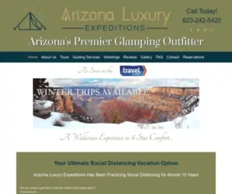 Azluxtours.com(Arizona Luxury Expeditions) Screenshot