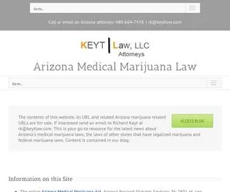 Azmarijuanalaw.com(Arizona Medical Marijuana Law) Screenshot