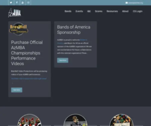 Azmba.org(Arizona Marching Band Association) Screenshot
