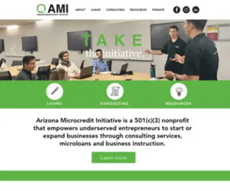 Azmicrocredit.org(Arizona Microcredit Initiative) Screenshot