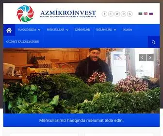 Azmikroinvest.az(Əsas səhifə) Screenshot