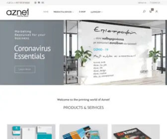 Aznet.com.cy(Your perfect printing partner) Screenshot