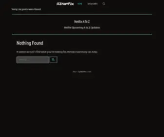 Aznetflix.com(Netflix A To Z Updates) Screenshot