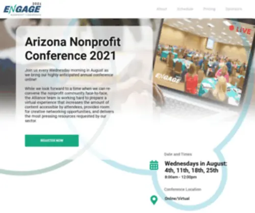 Aznonprofitconference.org(Arizona Nonprofit Conference) Screenshot