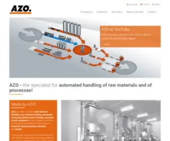 Azo.com(One single supplier for all of your plant needs. AZO) Screenshot