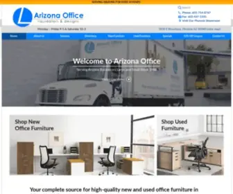 Azoffice.com(Quality New and Used Office Furniture in Phoenix Arizona) Screenshot