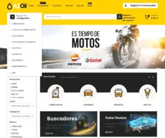 Azoil.es(Lubricantes, repuestos y recambios para el automovil) Screenshot