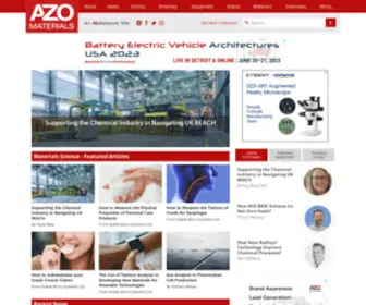Azom.com(Material Science) Screenshot