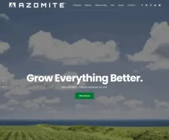 Azomite.com(AZOMITE Natural Trace Mineral Products) Screenshot