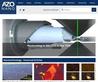 Azonano.com(Nanotechnology) Screenshot