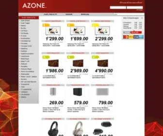 Azone.ch(Onlineshop) Screenshot