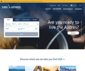 Azoresairlines.pt(Azores Airlines) Screenshot