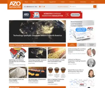 Azosensors.com(Sensor Technology) Screenshot
