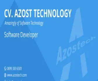 Azostech.com(Azost Technology (Azostech)) Screenshot