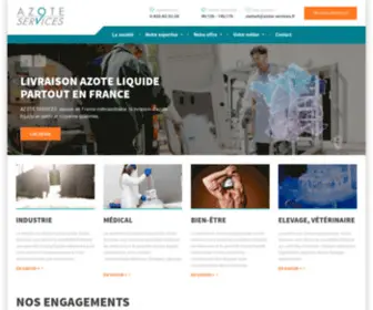 Azote-Services.fr(Vente d'azote liquide en livraison) Screenshot