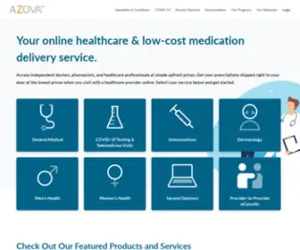 Azova.com(The telemedicine platform that will change healthcare) Screenshot