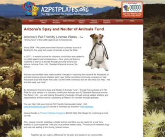 Azpetplates.org(AZPETPLATES) Screenshot