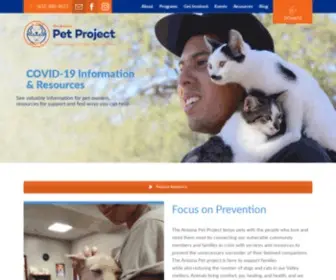 Azpetproject.org(Home-The Arizona Pet Project) Screenshot