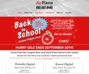 Azpiano.com(The Arizona Piano Company) Screenshot