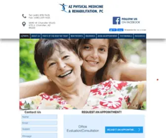 AZPMRPC.com(Physical Therapy in Chandler) Screenshot