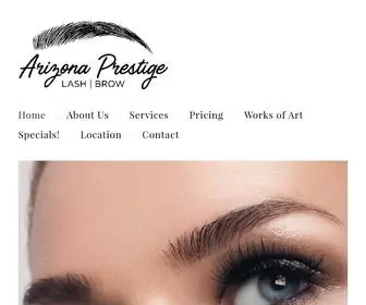 Azprestigelashandbrow.com(Microblading and Lash Extensions) Screenshot