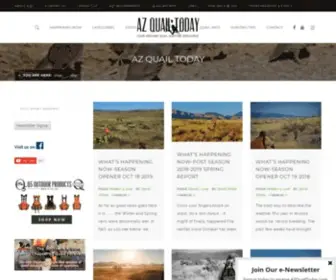 Azquailtoday.com(Your Arizona Quail Hunting Resource) Screenshot