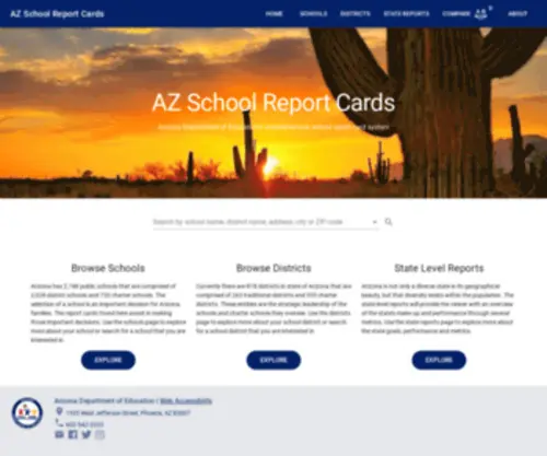 Azreportcards.org(AZ Dash) Screenshot