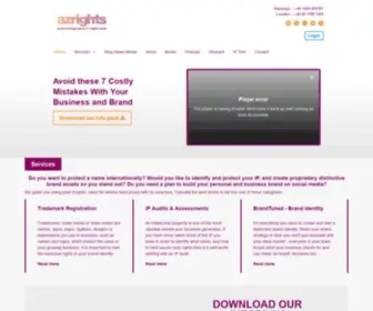 Azrights.com(Intellectual Property Solicitors) Screenshot