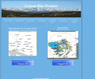 Azrimweather.com(Arizona Rim Weather) Screenshot