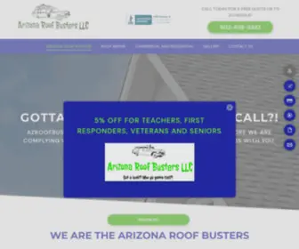 Azroofbusters.com(Local Roofing Company) Screenshot