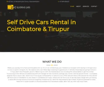 Azselfdrivecars.com(Self drive cars in coimbatore) Screenshot