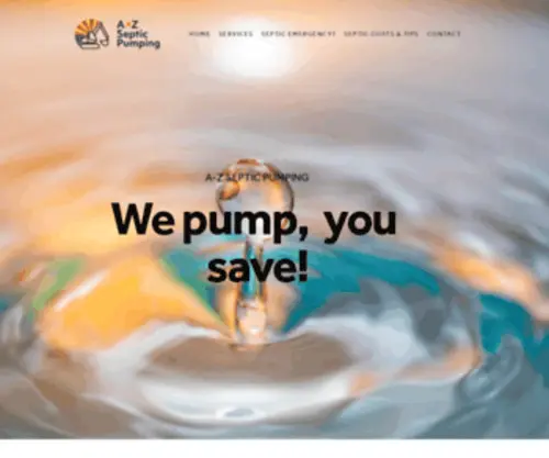AzsepticPumping.com(A-Z Septic Pumping) Screenshot