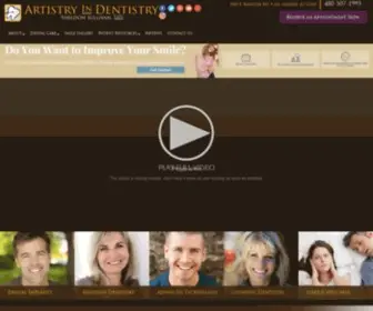 Azsmiles.com(Dentist in Gilbert) Screenshot