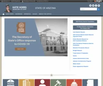 Azsos.gov(Arizona Secretary of State) Screenshot