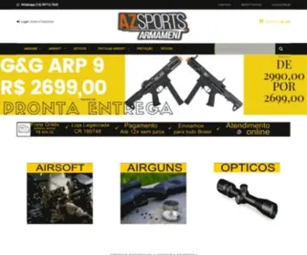 Azsports.com.br(Comprar Arma de Pressão) Screenshot