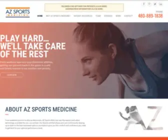 Azsportsmedicine.com(AZ Sports Medicine) Screenshot