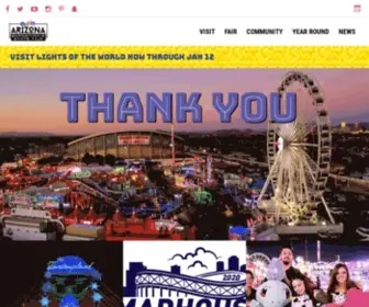 Azstatefair.com(Arizona State Fairgrounds hosts year round events) Screenshot