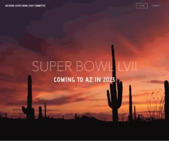 Azsuperbowl.com(THE ARIZONA SUPER BOWL 2023 HOST COMMITTEE) Screenshot